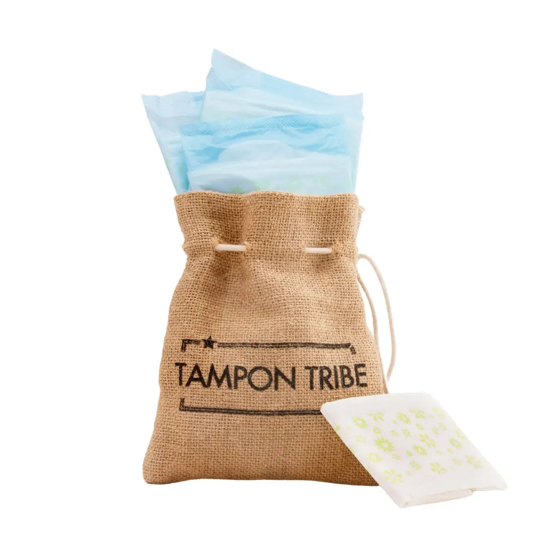 Tampon Tribe - Organic Cotton Pads - 10 Ultrathin with Wings - Night