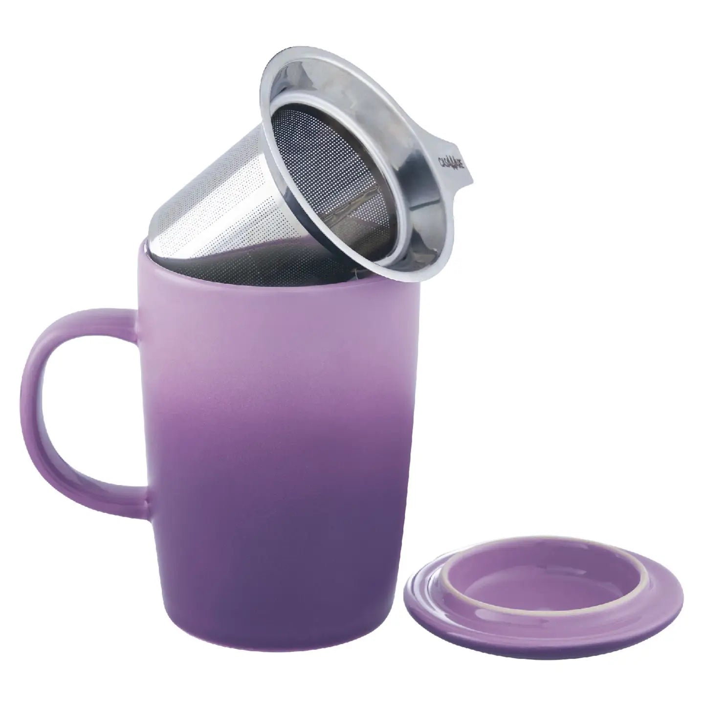 CasaWare - 16 oz Tea Infuser Mug Gradient Series - Purple