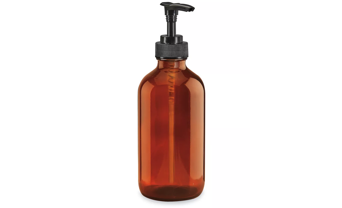 8oz Glass Refill Pump Bottle