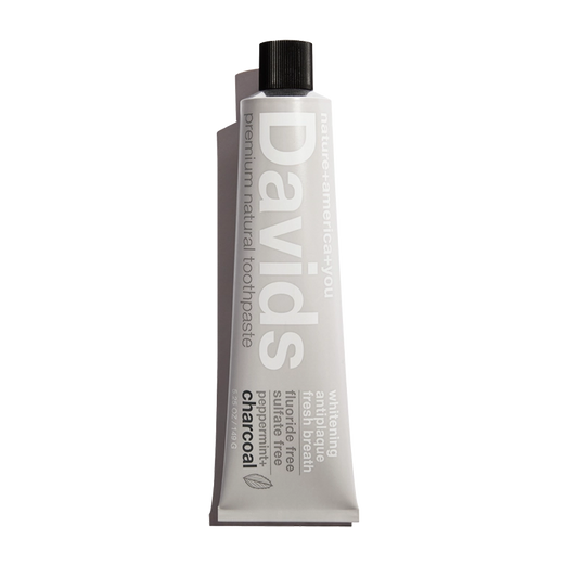 Davids Natural Toothpaste - charcoal+peppermint