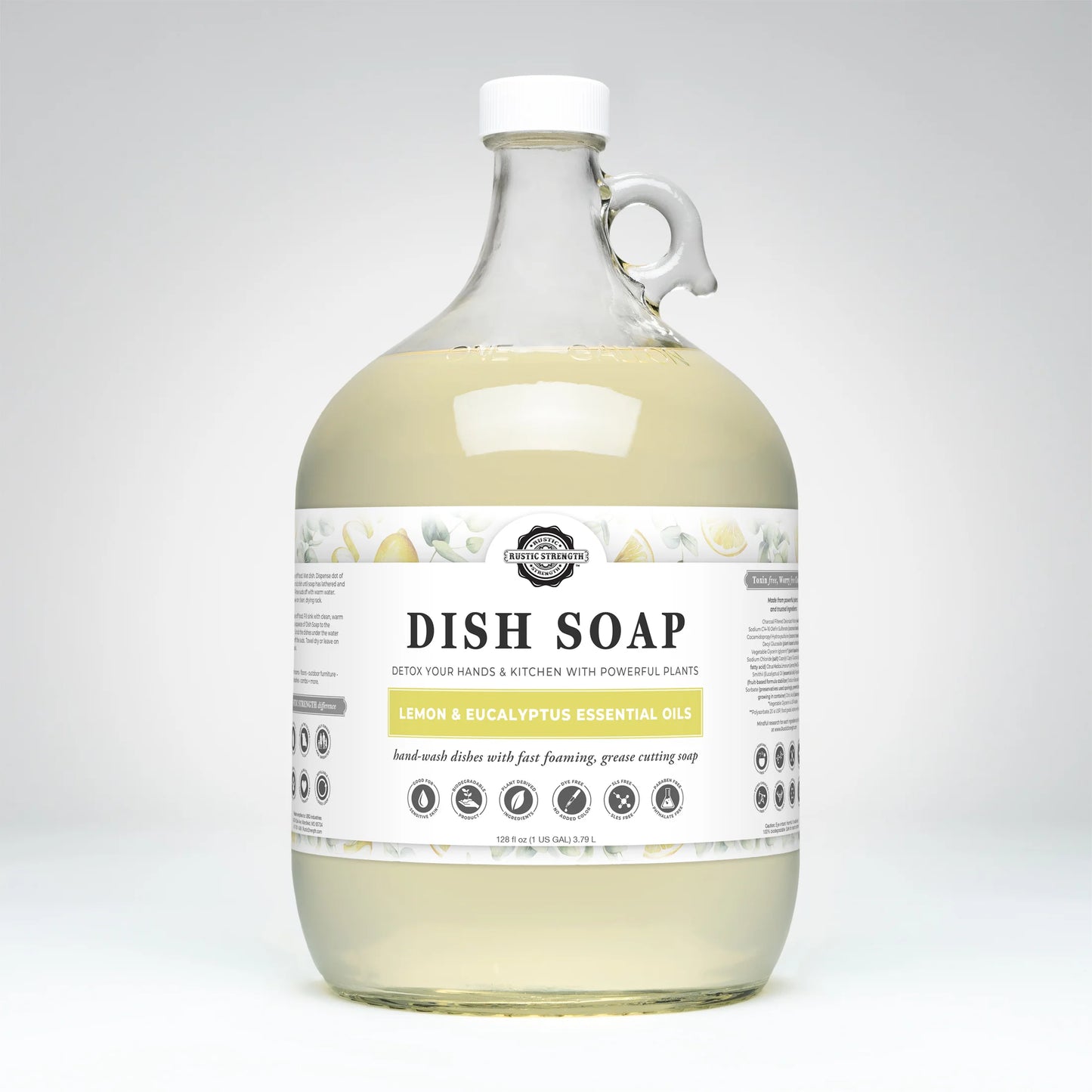 Rustic Strength - Lemon/Eucalyptus Dish Soap By The Ounce