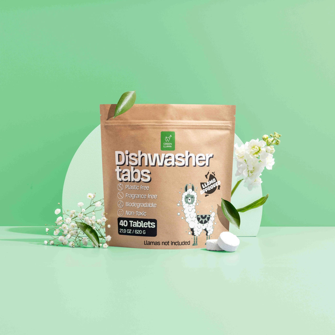Green Llama Dishwasher Tablets - 40 ct