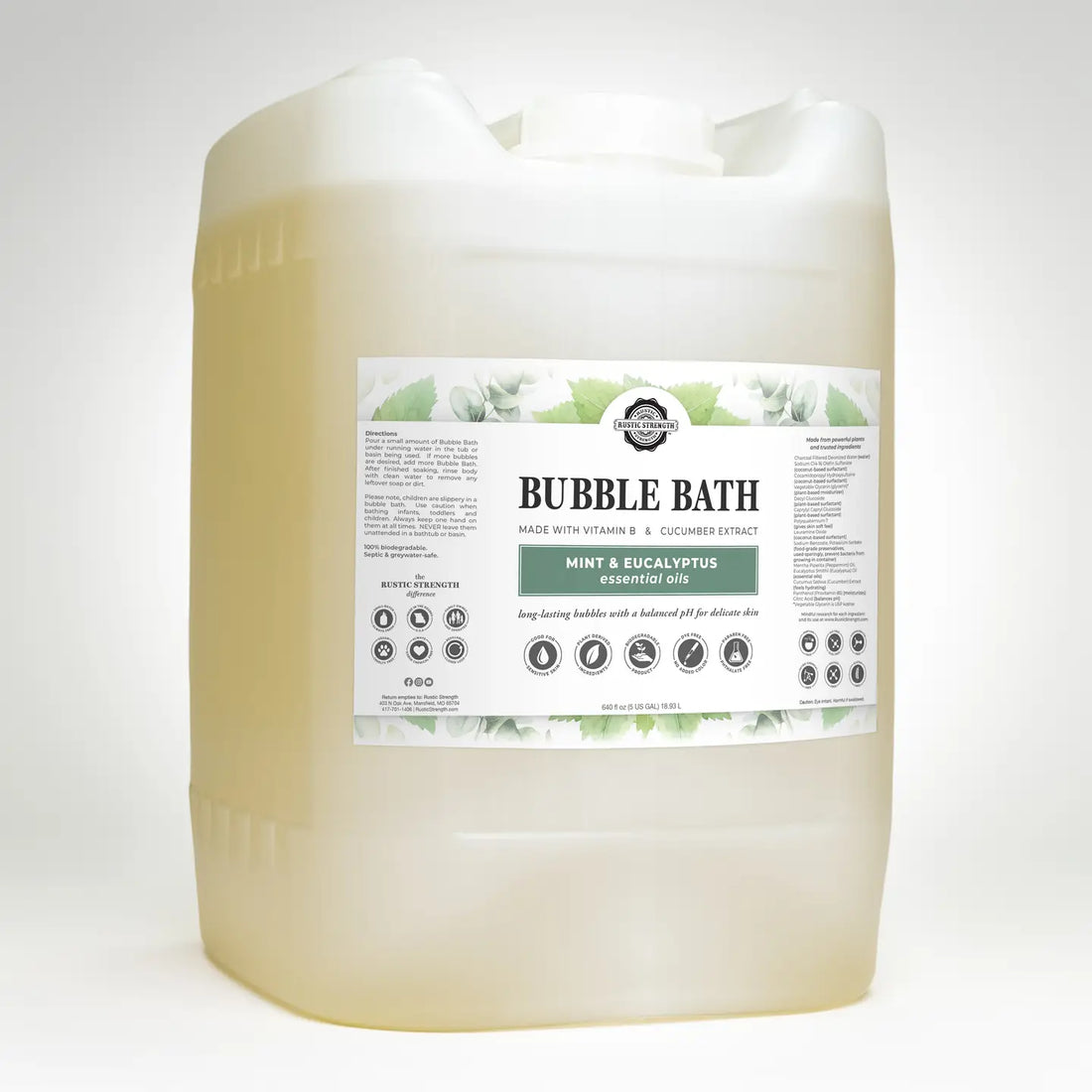 Rustic Strength - Bubble Bath Eucalyptus Mint by the Ounce