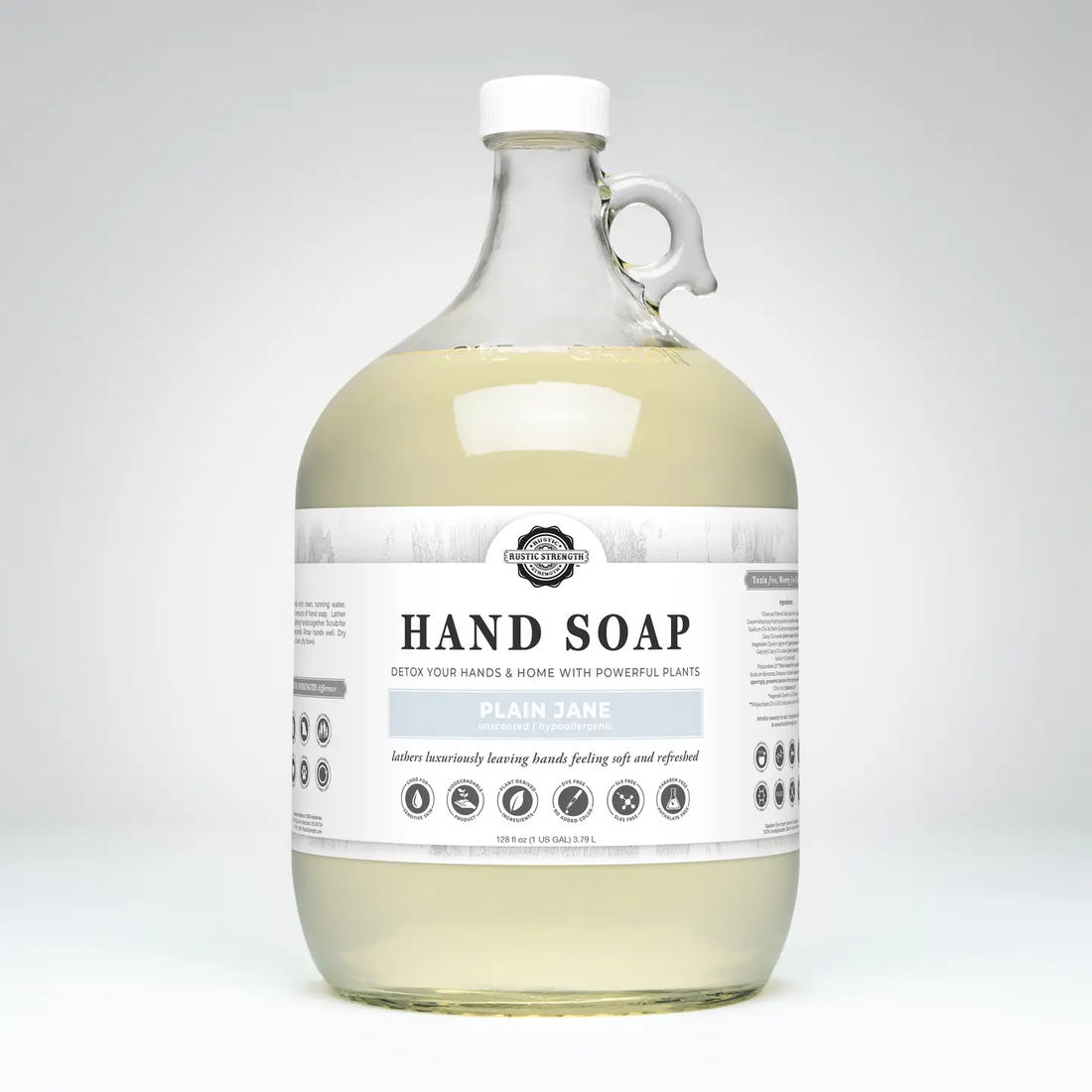 Rustic Strength - Plain Jane (Unscented) Hand Soap By The Ounce