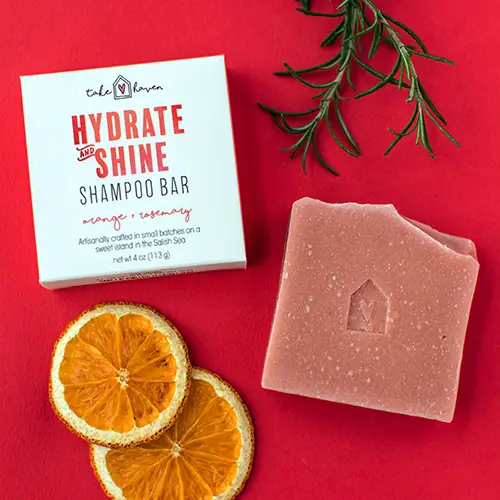 Take Haven - Herbal Shampoo Bar: Hydrate &amp; Shine - 4.0 oz