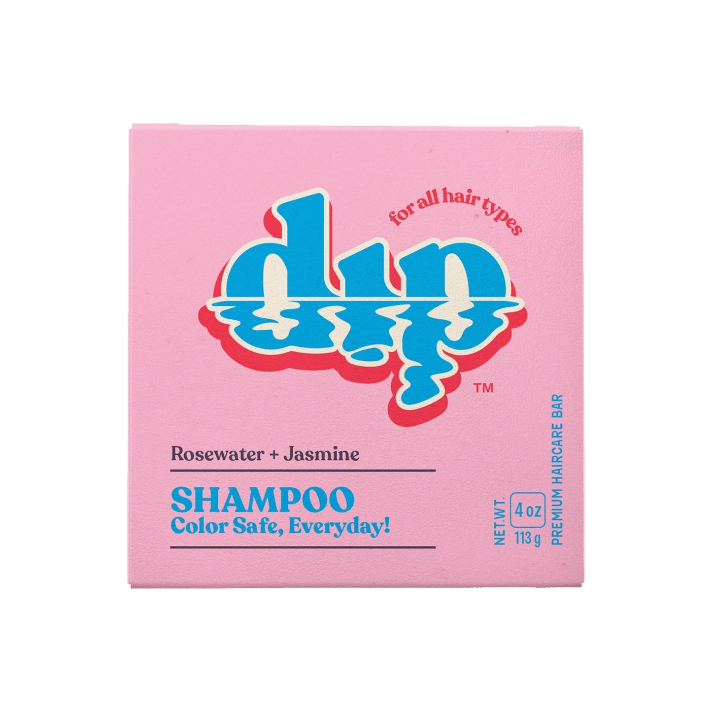 Dip - Color Safe Shampoo Bar for Every Day - Rosewater & Jasmine - 4 oz