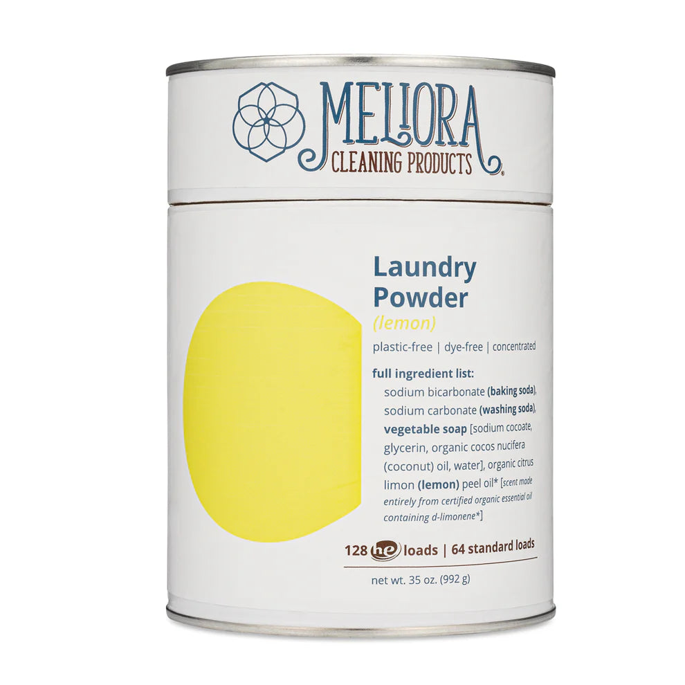 Meliora Laundry Powder - 35 oz can - Lemon