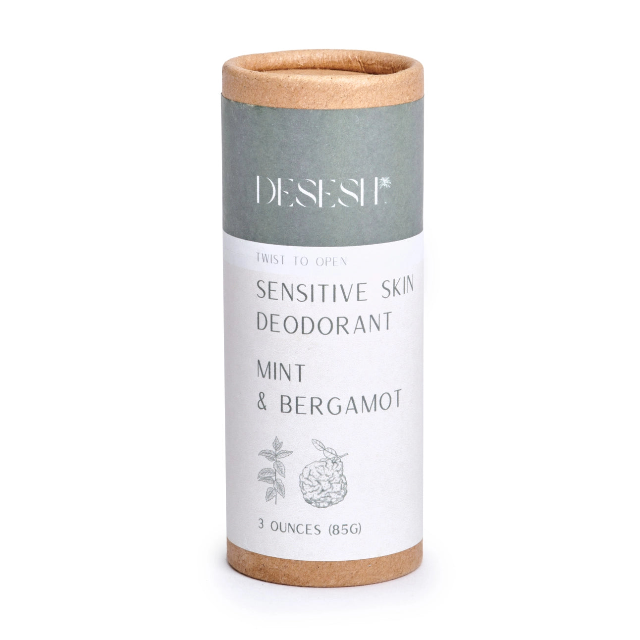 Desesh - Natural Deodorant - Mint & Bergamot