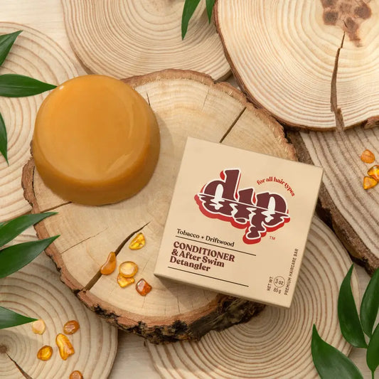 Dip - Conditioner Bar & After Swim Detangler - Tobacco & Driftwood - 3 oz