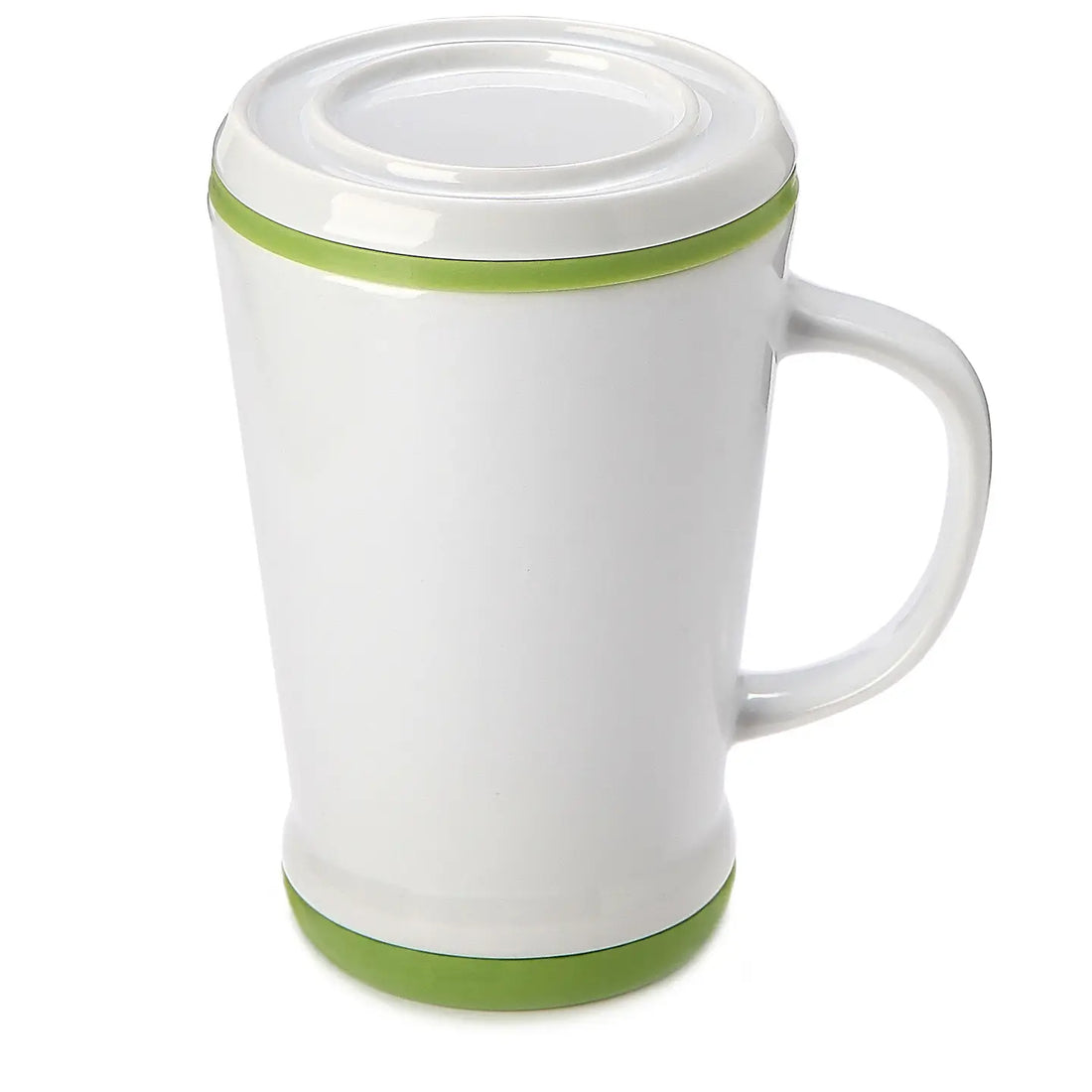 CasaWare - Tea Infuser 16 oz - White with Green Highlight