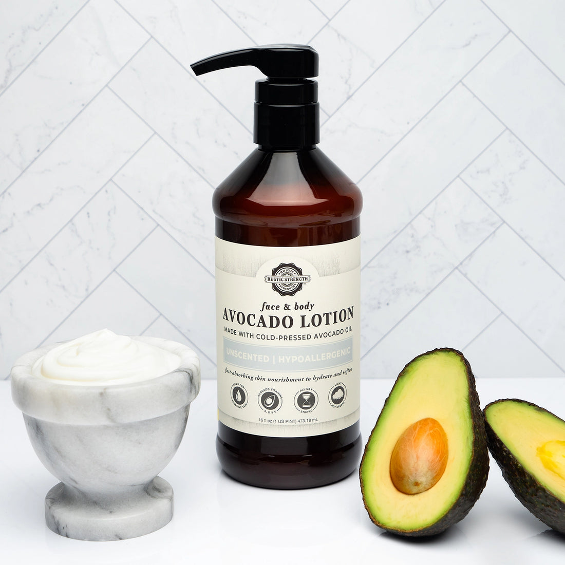 Rustic Strength - Unscented Avocado Lotion By The Ounce