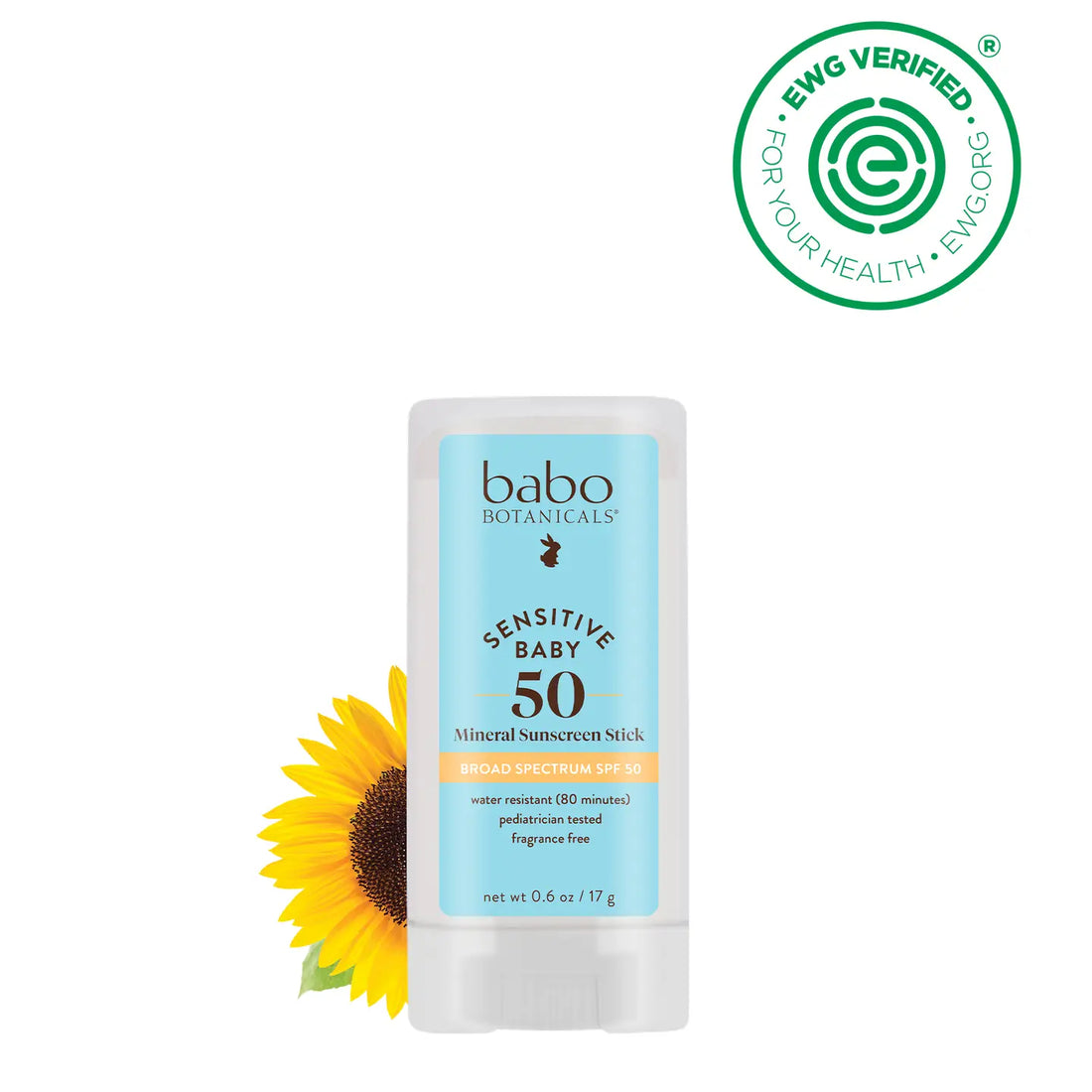 Babo Botanicals - Sensitive Baby Mineral Sunscreen Stick SPF50