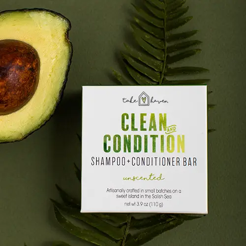 Take Haven - Herbal Shampoo Bar: Clean &amp; Condition - Unscented 4.0 oz
