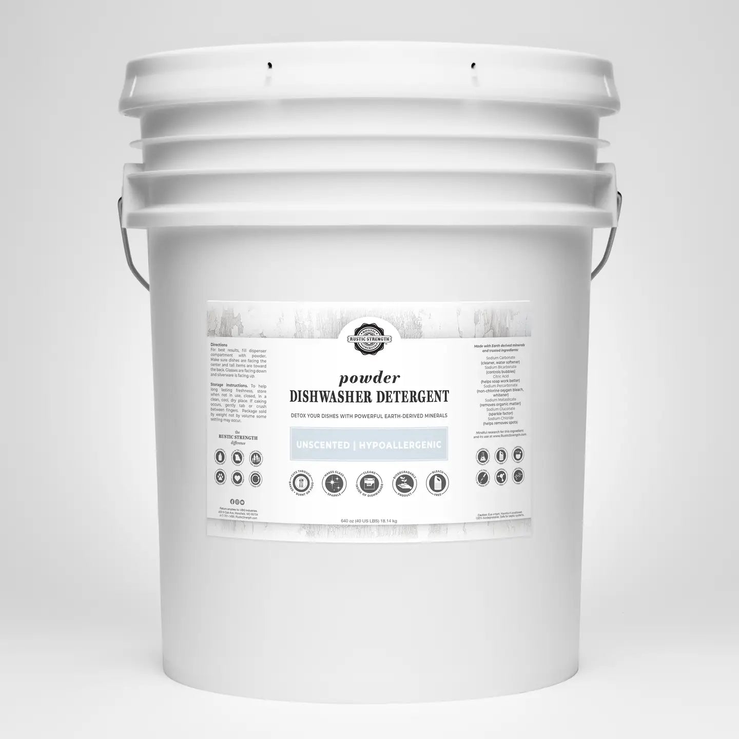Rustic Strength - Automatic Dishwasher Powder By The Ounce