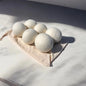 Bamboo Switch - Organic Wool Dryer Balls | White