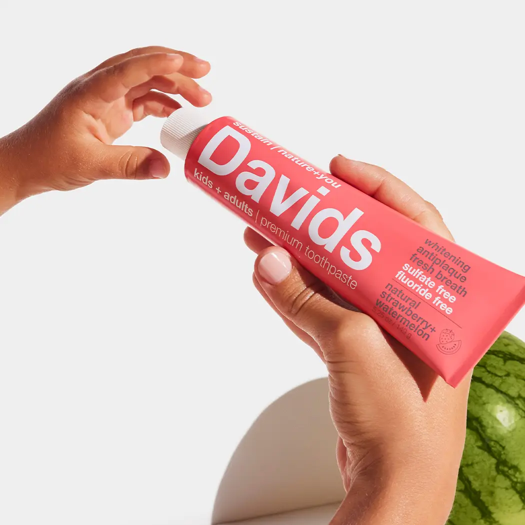 Davids Natural Toothpaste - strawberry watermelon