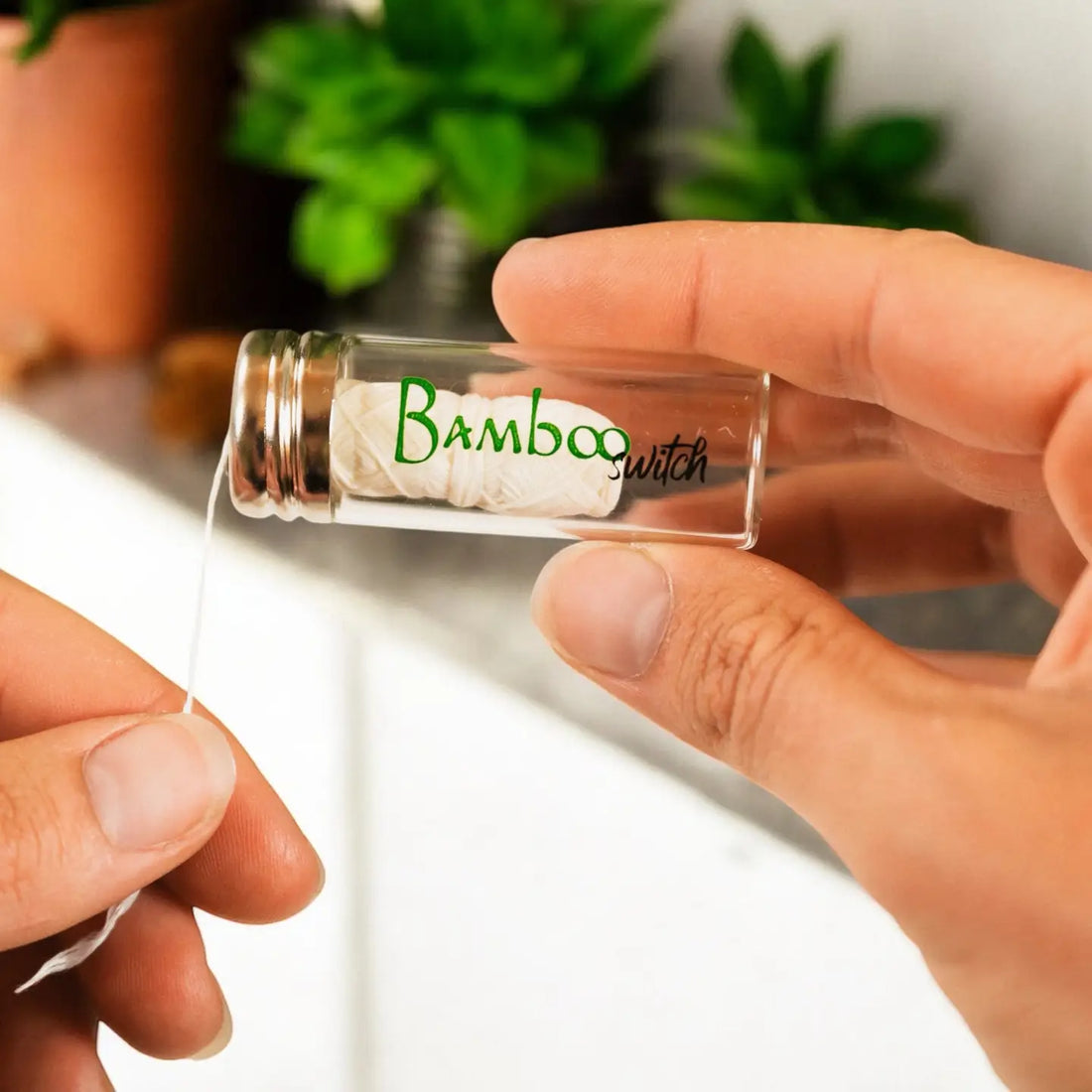 Bamboo Switch - Natural White Bamboo Floss